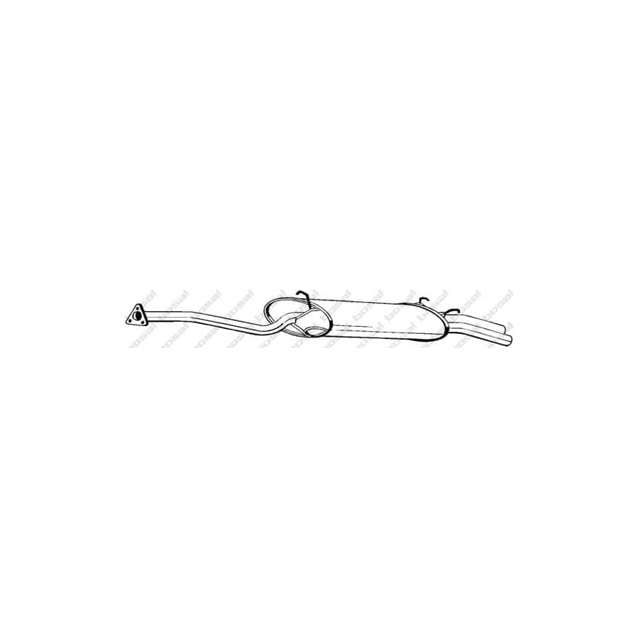 Bosal 280-189 Rear Silencer For Honda Prelude Ii (Ab)