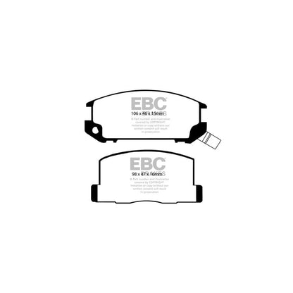 EBC PDKR873 Toyota MR2 Mk1 Ultimax Rear Brake Pad & Plain Disc Kit 2 | ML Performance UK Car Parts