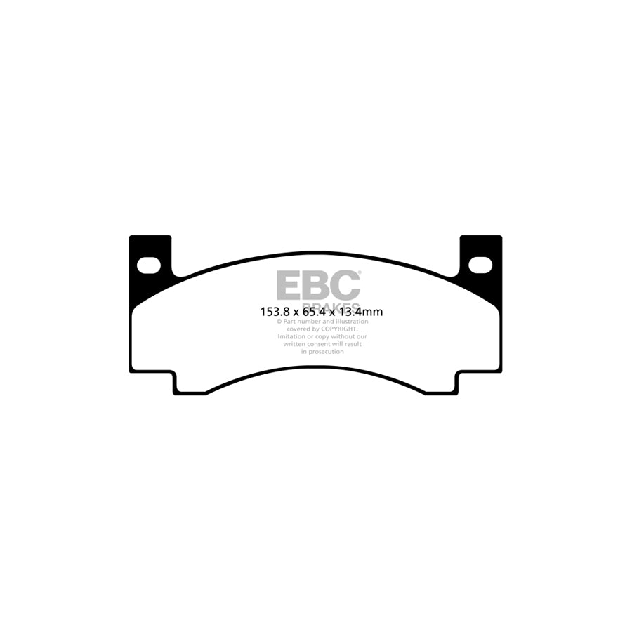 EBC DP41176R Dodge Plymouth Yellowstuff Front Brake Pads (Inc. Challenger, Charger, Barracuda, Roadrunner) 2 | ML Performance UK Car Parts