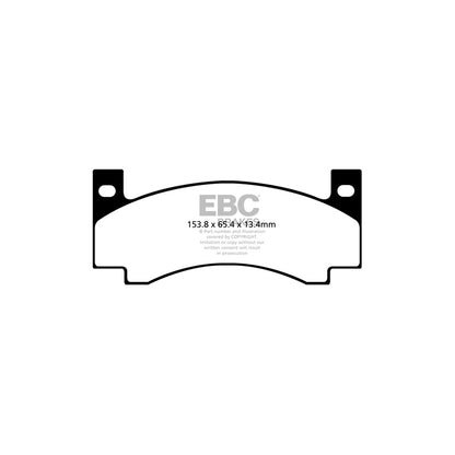 EBC DP41176R Dodge Plymouth Yellowstuff Front Brake Pads (Inc. Challenger, Charger, Barracuda, Roadrunner) 2 | ML Performance UK Car Parts