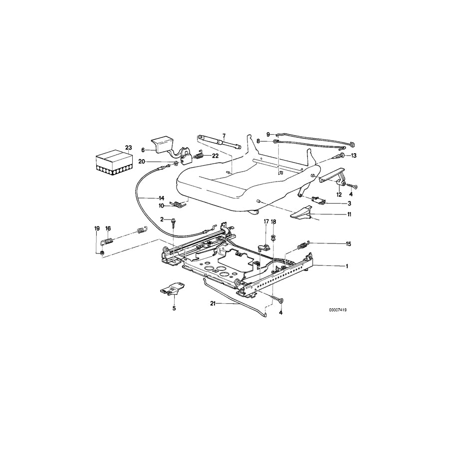 Genuine BMW 52101938012 E34 E32 Pin (Inc. 730iL, 518g & 525i) | ML Performance UK