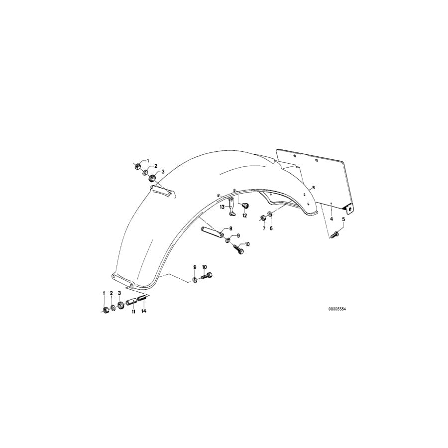 Genuine BMW 46622303274 Bracket (Inc. R90/6) 1 | ML Performance UK Car Parts