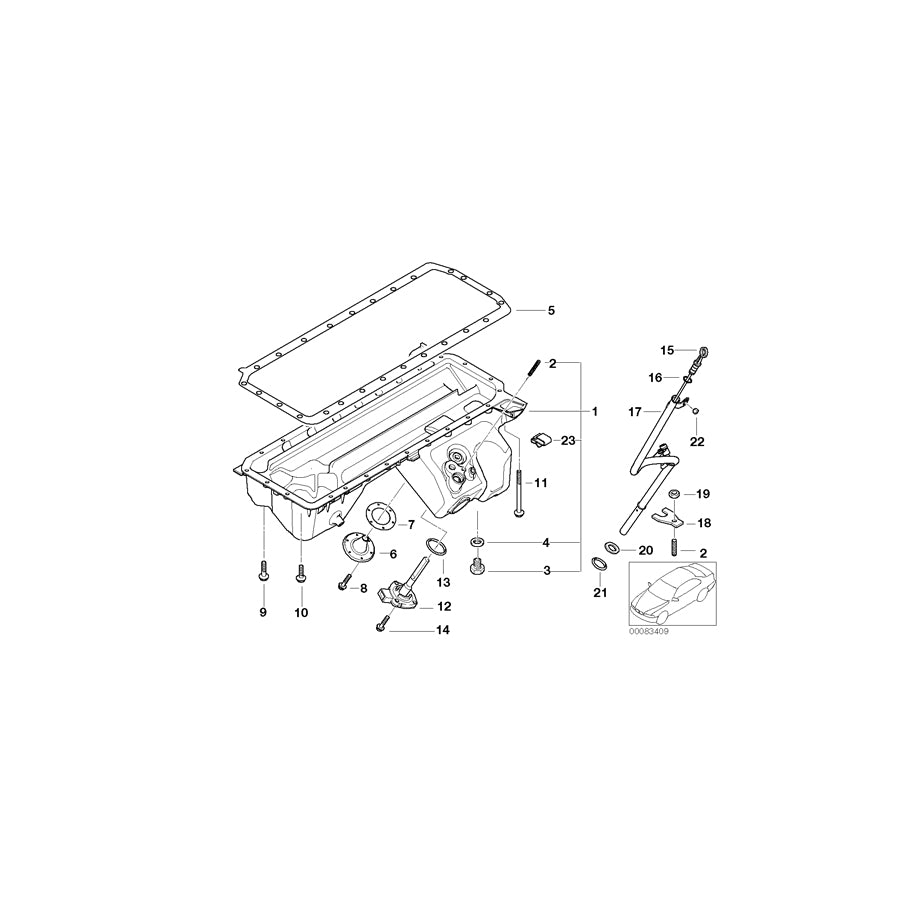 Genuine BMW 11137838132 E85 E86 E36 Oil Pan (Inc. Z3 M & Z4 M3.2) | ML Performance UK Car Parts