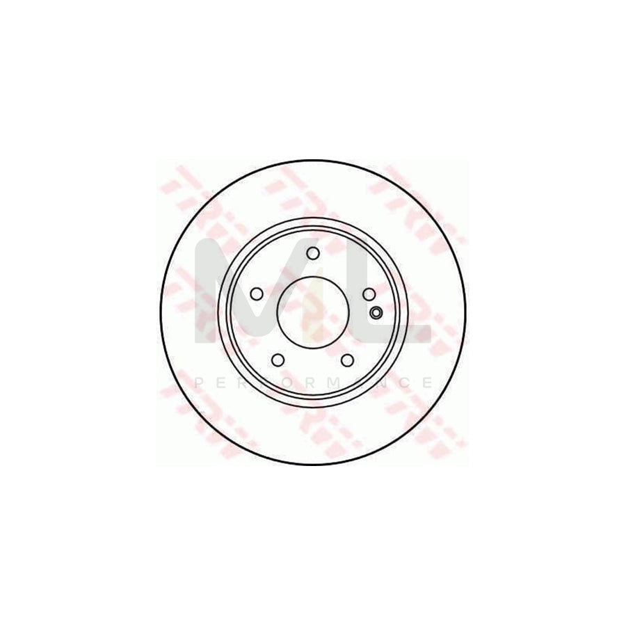 TRW DF2779 Brake Disc suitable for MERCEDES-BENZ E-Class Saloon (W210) Vented, High-carbon | ML Performance Car Parts