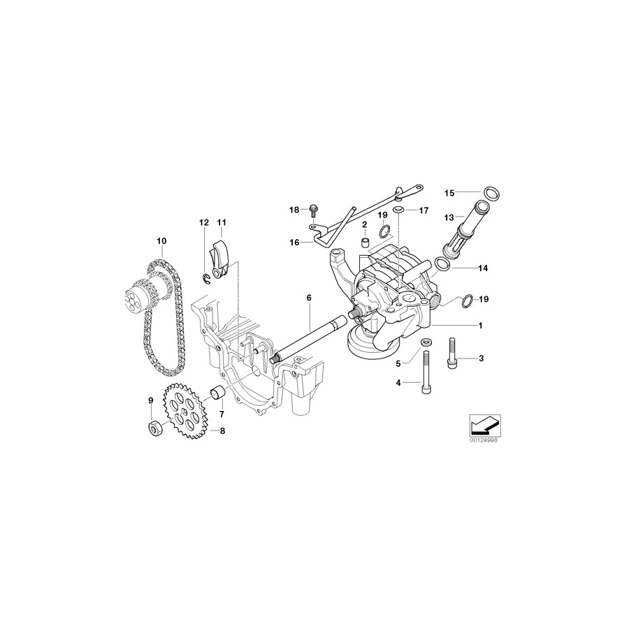 Genuine BMW 11137831634 E52 Oil Pipe (Inc. ALPINA V8 & Z8) | ML Performance UK Car Parts