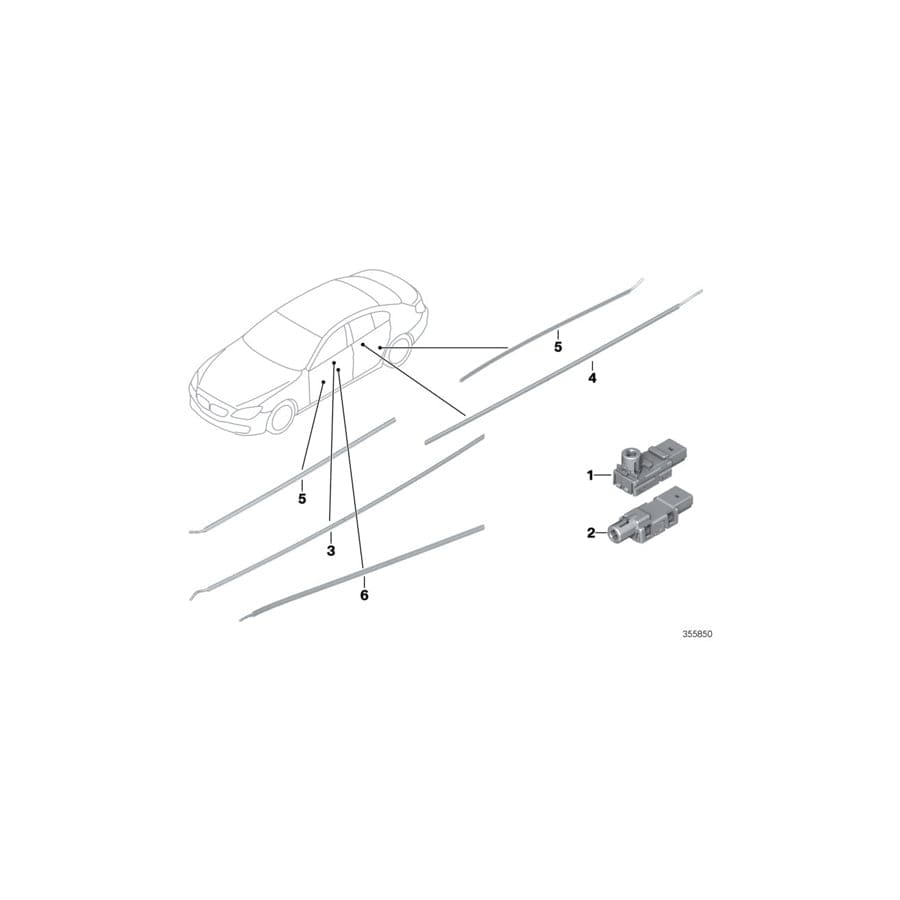 Genuine BMW 61319200307 RR5 F06 Optical Conductor, Door Pocket, Left (Inc. 650i, Wraith & Ghost EWB) | ML Performance UK Car Parts