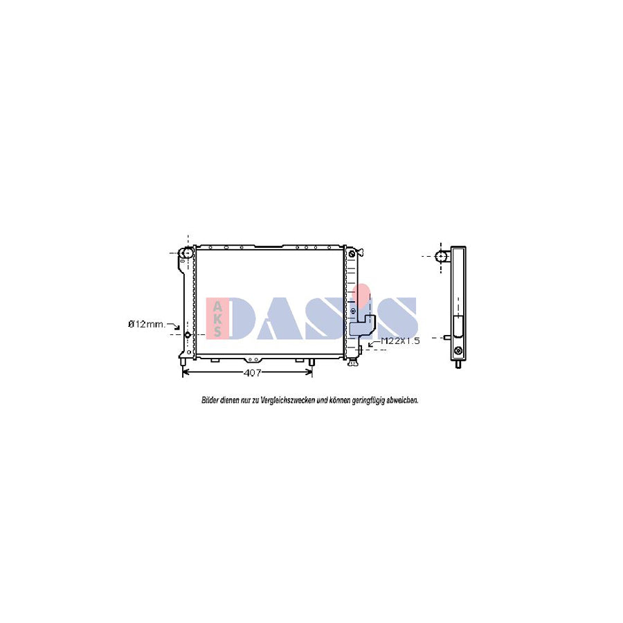 AKS Dasis 080430N Engine Radiator For Lancia Thema | ML Performance UK