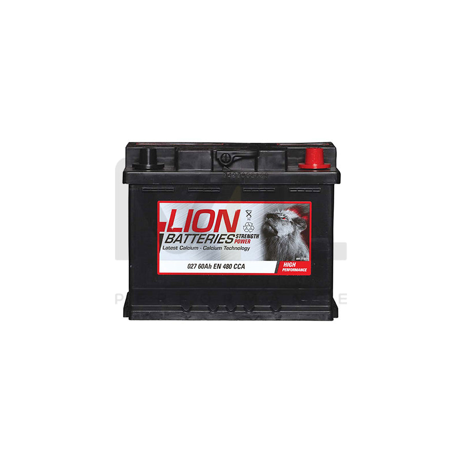 Lion 027 Car Battery - 3 Year Guarantee | ML Performance UK Car Parts