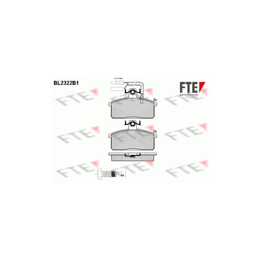 Fte BL2322B1 Brake Pad Set | ML Performance UK Car Parts