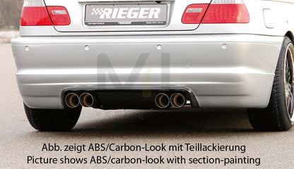 Rieger 00099574 BMW 3 Series E46 Rear Diffuser 1 | ML Performance UK Car Parts