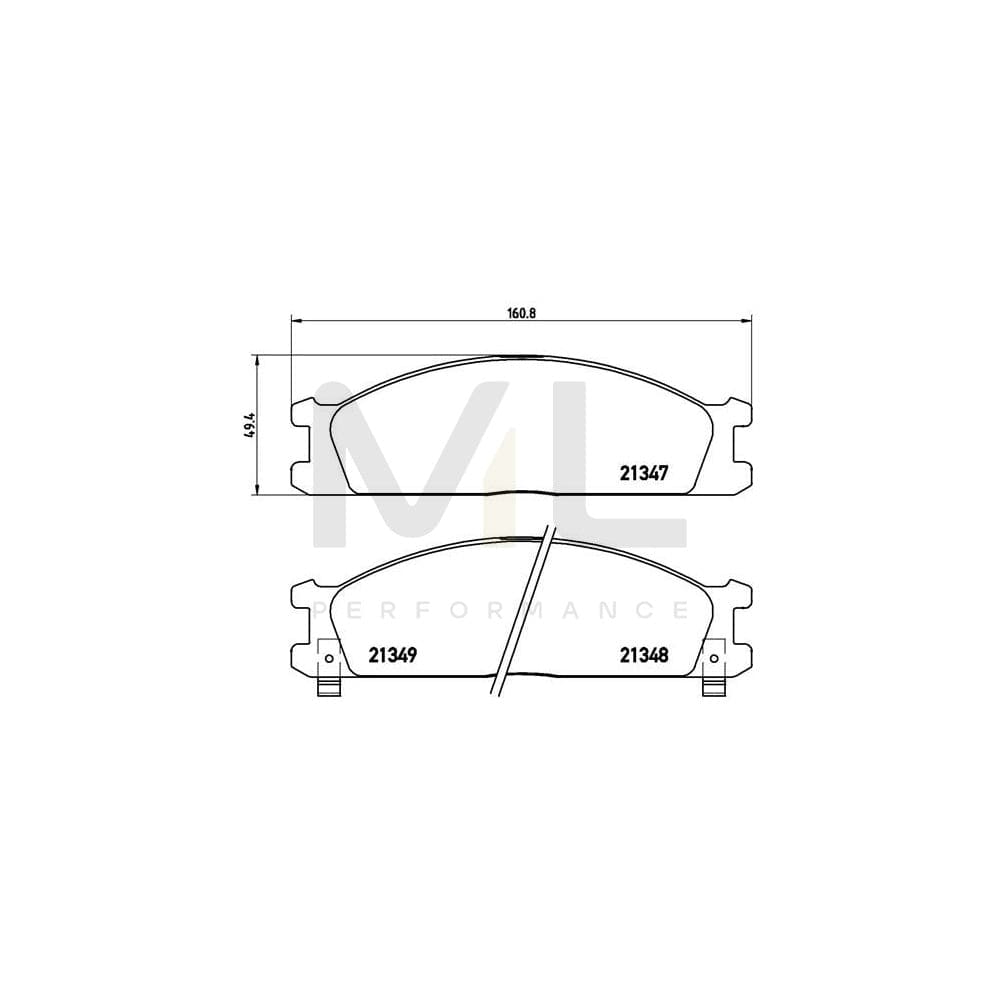 Brembo P 24 026 Brake Pad Set With Acoustic Wear Warning | ML Performance Car Parts