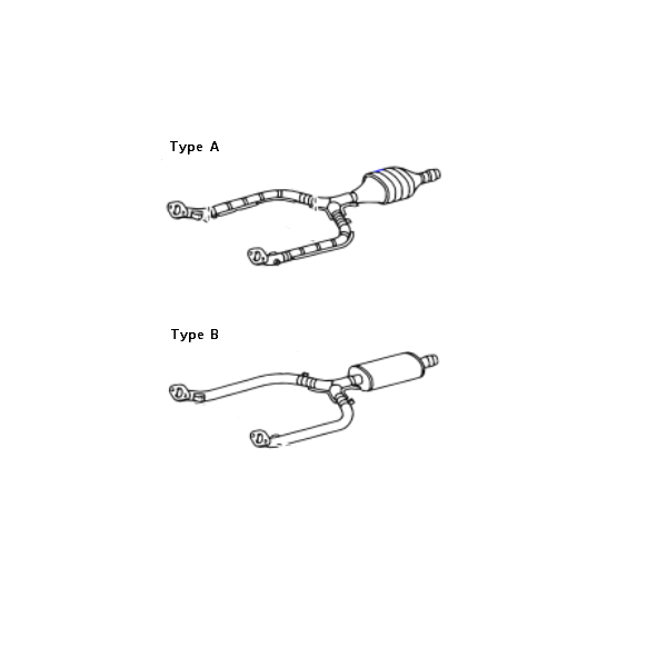 Genuine Lexus 17410-50310 LS Phase 3 Exhaust Y Section