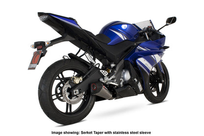 Scorpion RYA90SYSCEO Yamaha YZF-R125 Serket Taper Full System - Carbon Fibre Sleeve | ML Performance UK UK