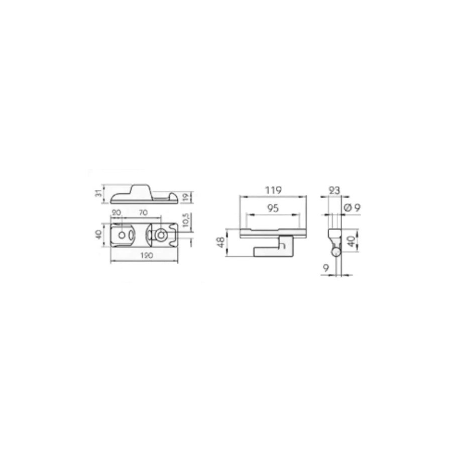 Cargoparts Cargo-E015/120Kpl Trailer Door Hinges | ML Performance UK Car Parts