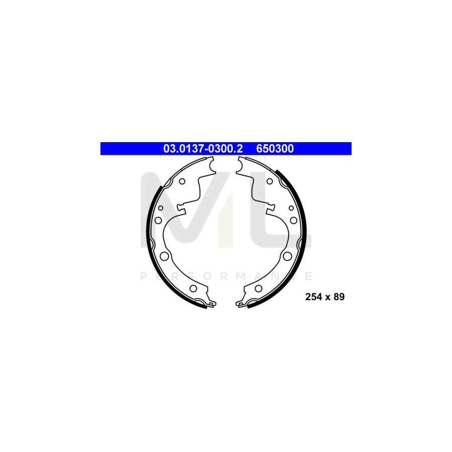 ATE 03.0137-0300.2 Brake Shoe Set | ML Performance Car Parts