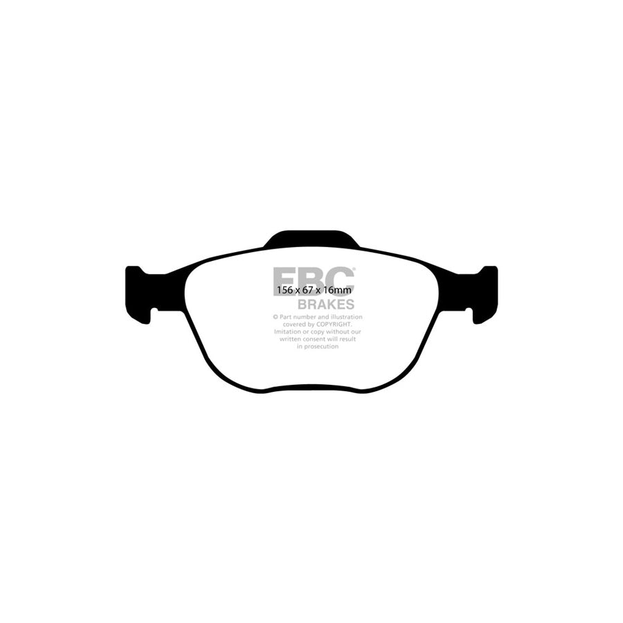 EBC PLK1033R Ford Focus Mk1 Orangestuff Pads and Brake Line Track Pack - Girling/TRW Caliper 2 | ML Performance UK Car Parts