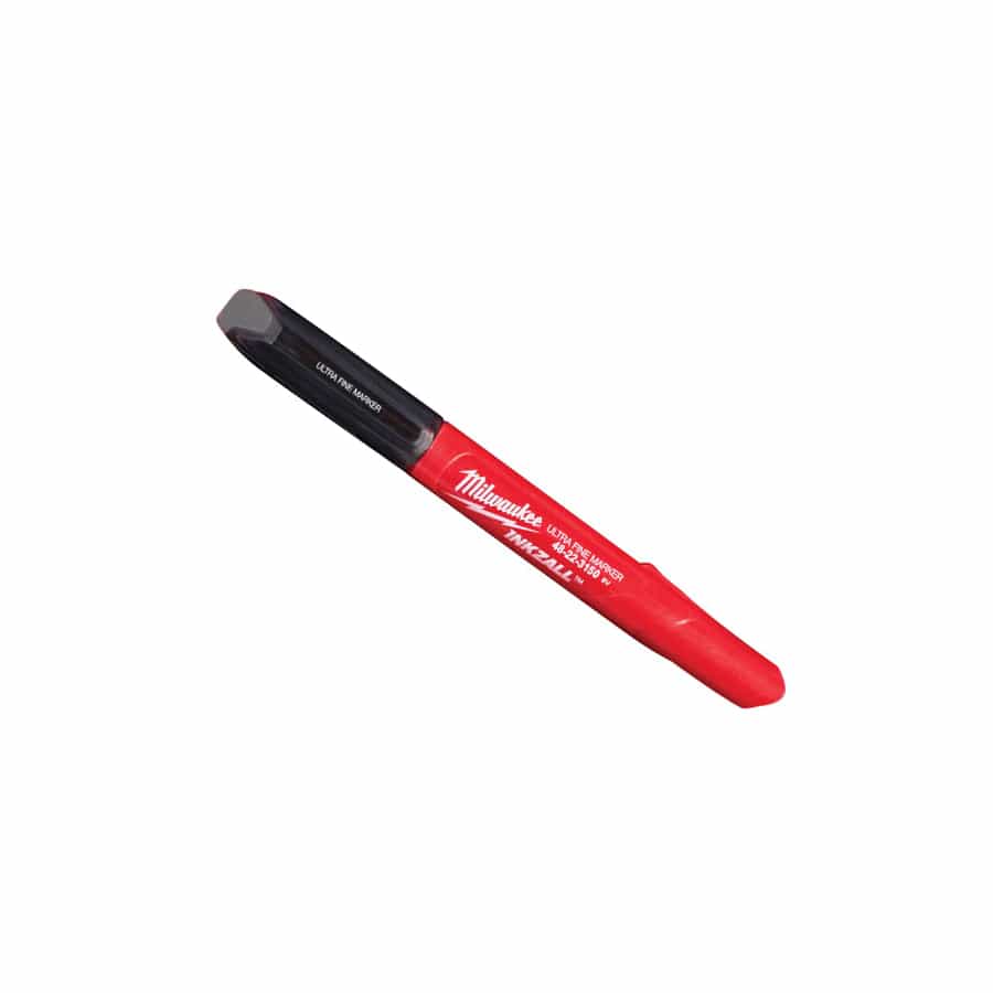 Milwaukee Hand Tools MHT48223154 INKZALL Ultra Fine Tip Marker Black (Pack 4) | ML Performance UK