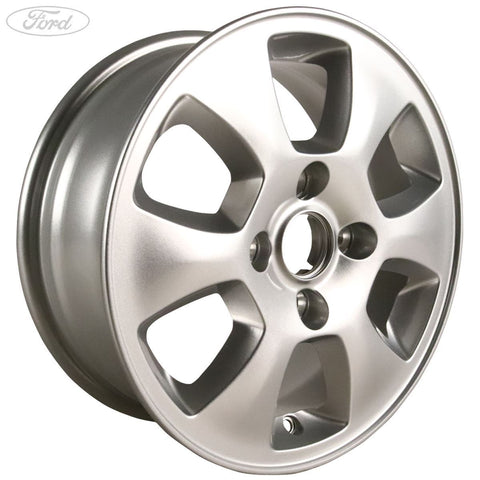 GENUINE FORD 1495692 FIESTA MK7 14" 6 SPOKE SILVER ALLOY WHEEL 5.5JX14 2008- | ML Performance UK