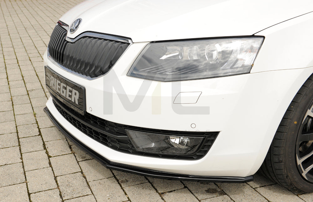 Rieger 00088107 Skoda 5E Octavia Front Splitter 4 | ML Performance UK Car Parts