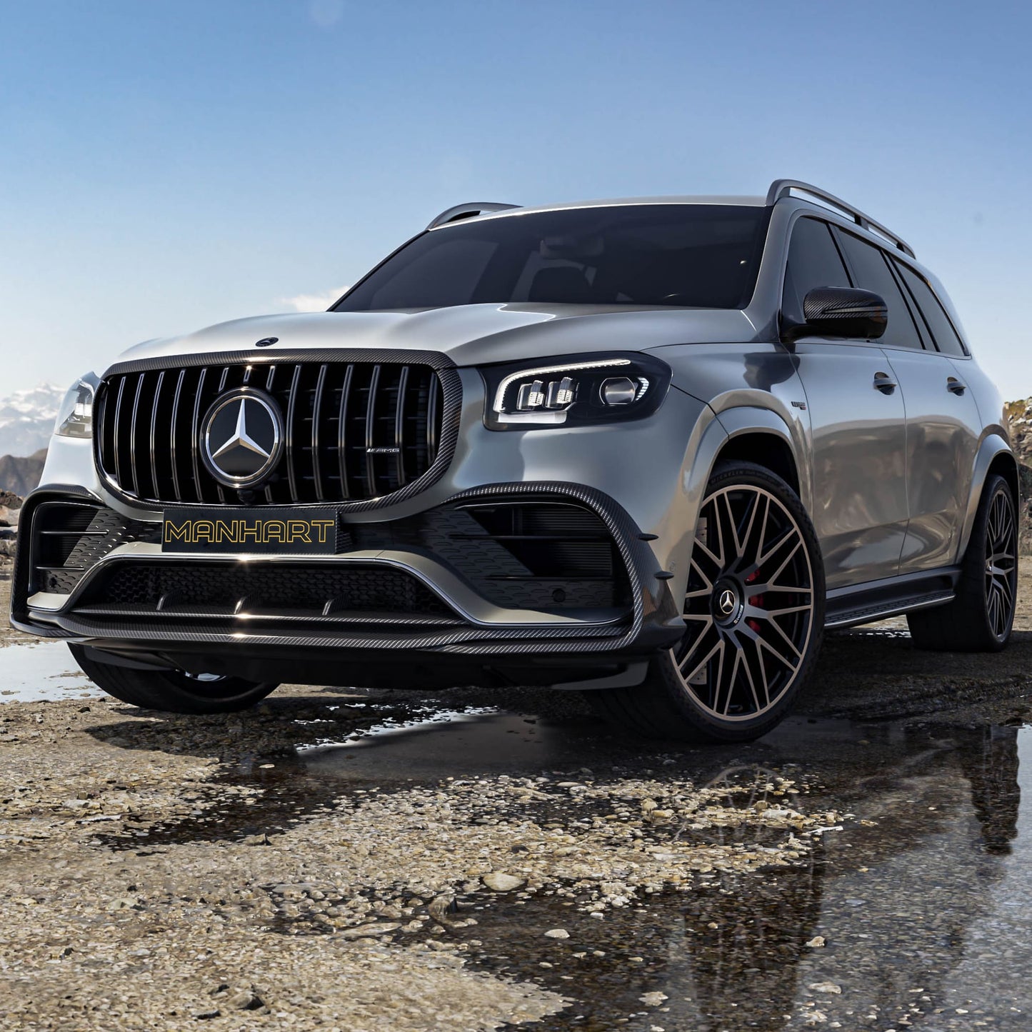 MANHART CARBON GRILLE COVER FOR MERCEDES-AMG GLS 63