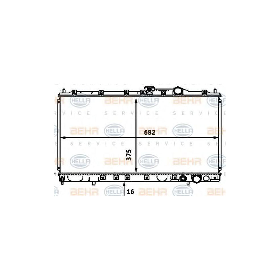 Hella 8MK 376 718-391 Engine Radiator