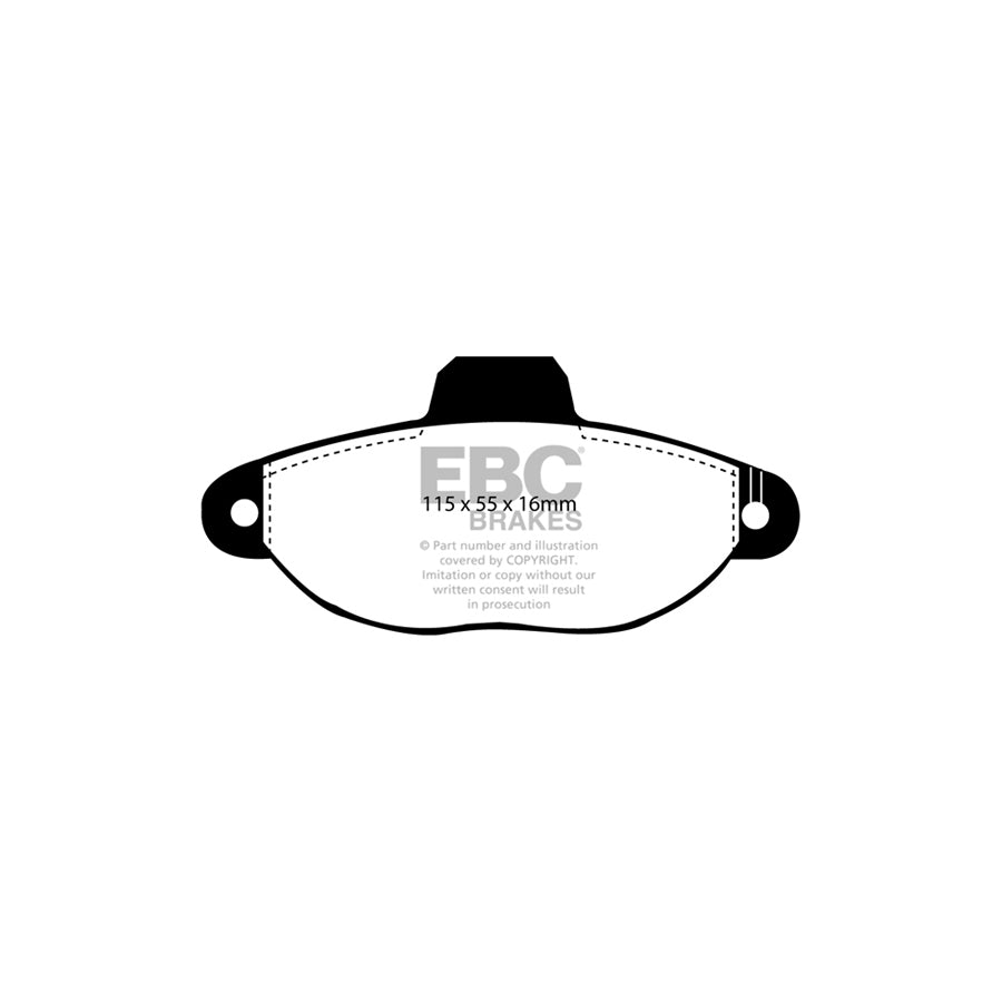 EBC DP2945/2 Fiat Ford Greenstuff Front Brake Pads (Inc. 500 & Ka) 2 | ML Performance UK Car Parts