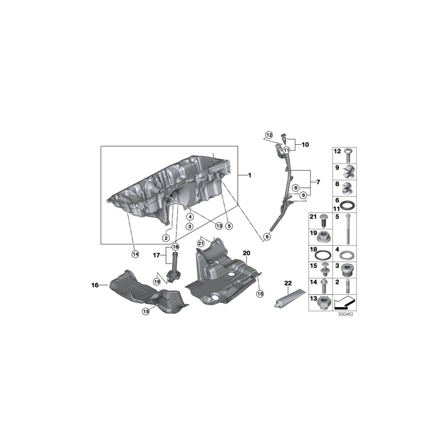 Genuine BMW 11138515773 F15 F16 Oil Pan (Inc. X5 35dX, X6 40dX & X5 40dX) | ML Performance UK Car Parts