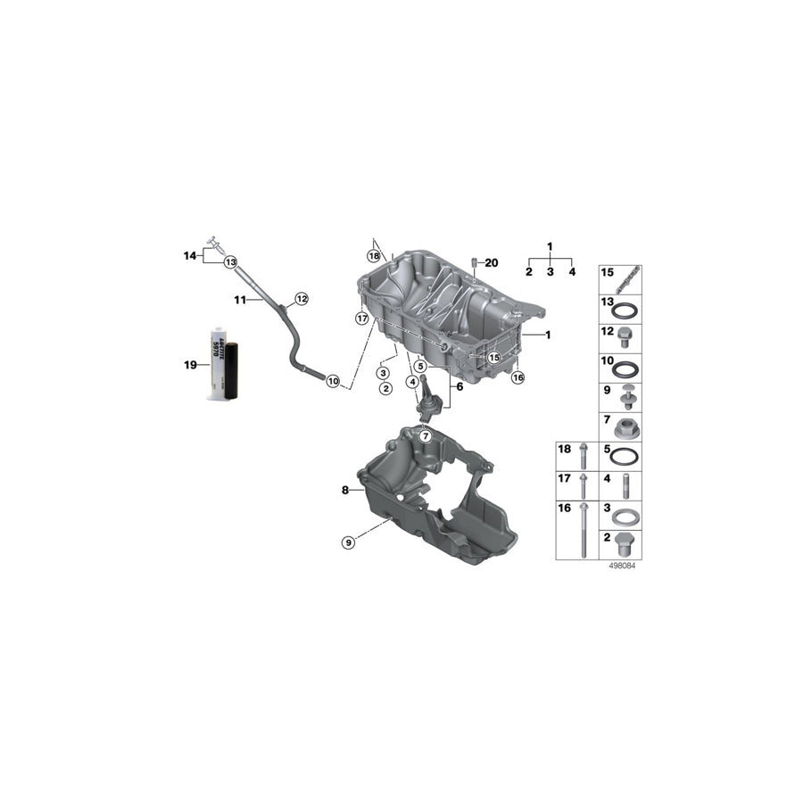 Genuine BMW 11138580119 F56 F45 Oil Pan (Inc. X2 25dX, X2 18dX & 118d) | ML Performance UK Car Parts