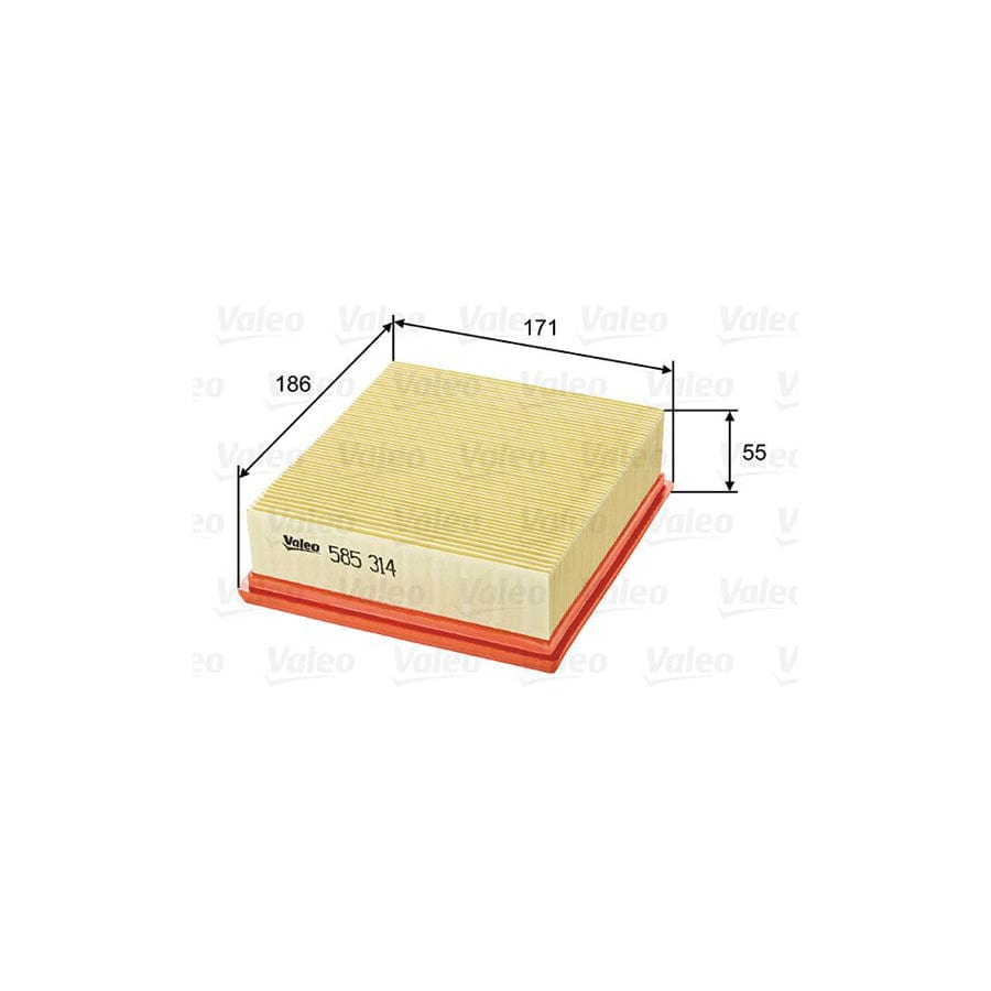 VALEO 585314 Air Filter | ML Performance UK Car Parts