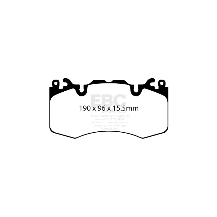 EBC PD11KF1245 Land Rover Greenstuff Front Brake Pad & GD Disc Kit - TRW Caliper 2 | ML Performance UK Car Parts