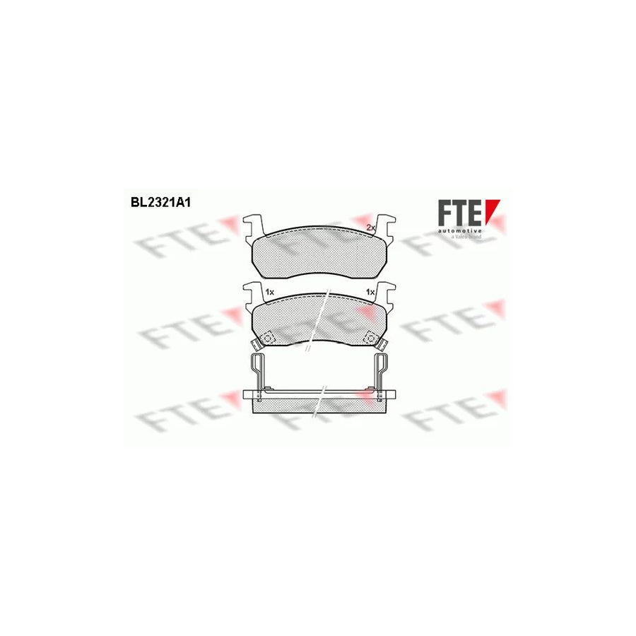 Fte BL2321A1 Brake Pad Set For Nissan Micra I Hatchback (K10) | ML Performance UK Car Parts