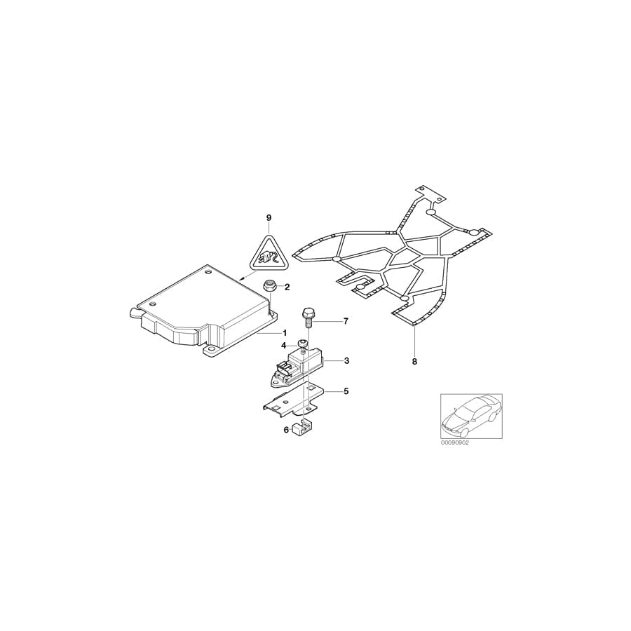 Genuine BMW 65777005824 E52 Sensor Mat, Co-Driver'S Airbag (Inc. ALPINA V8 & Z8) | ML Performance UK Car Parts