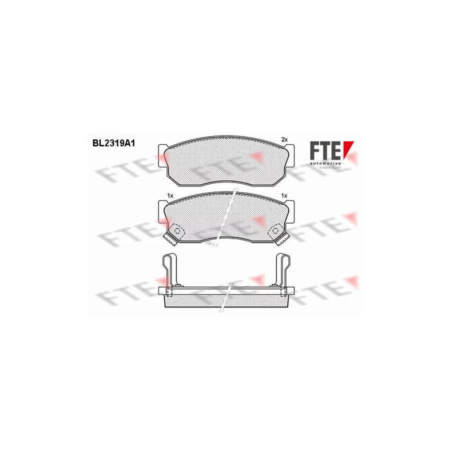 Fte BL2319A1 Brake Pad Set For Nissan Sunny Coupe (B12) | ML Performance UK Car Parts