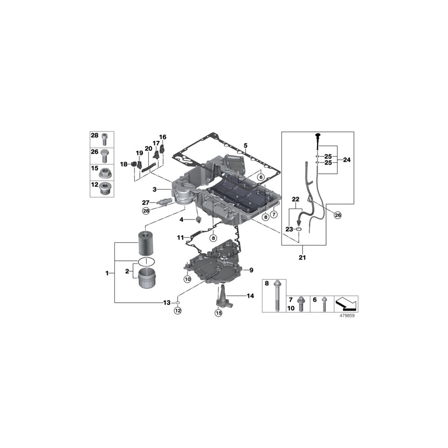 Genuine BMW 11138601061 G11 G12 Gasket, Oil Pan (Inc. 750i & 750Li) | ML Performance UK Car Parts