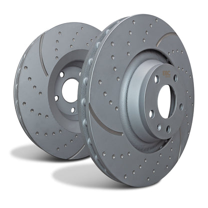 EBC GD1548 Toyota Yaris Turbo Grooved Discs Front - ATE Caliper 1 | ML Performance UK Car Parts