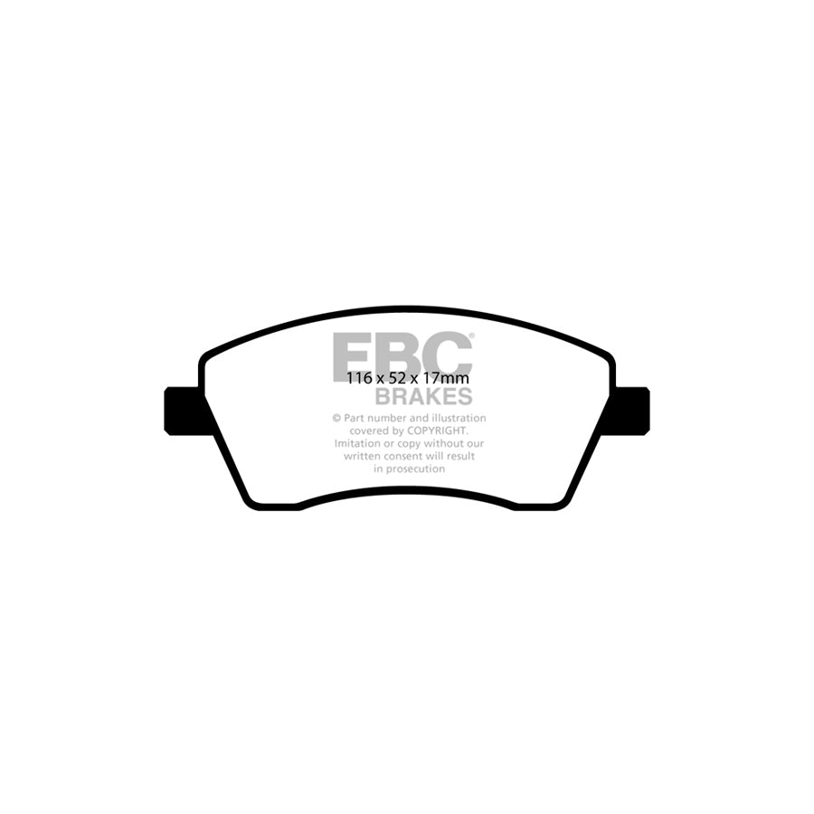 EBC DP21485 Dacia Mercedes-Benz Nissan Renault Greenstuff Front Brake Pads - Girling/TRW Caliper 2 | ML Performance UK Car Parts