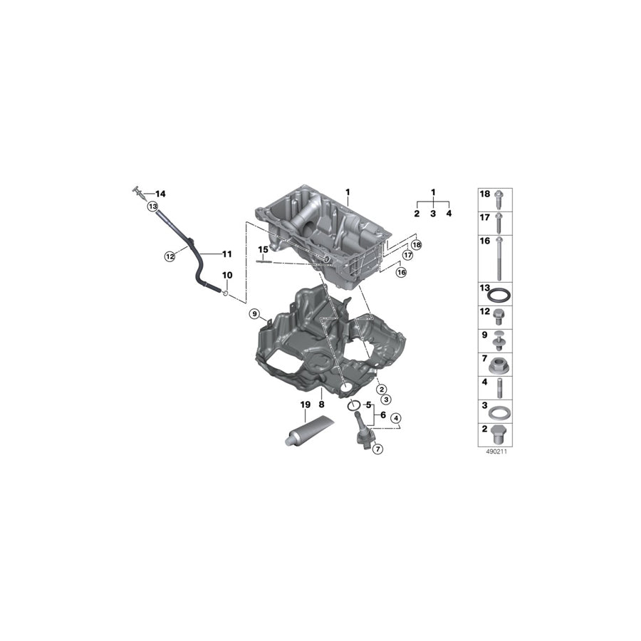 Genuine BMW 11138580123 G20 G31 G05 Oil Pan (Inc. X4 25dX, 620dX & X3 20dX) | ML Performance UK Car Parts