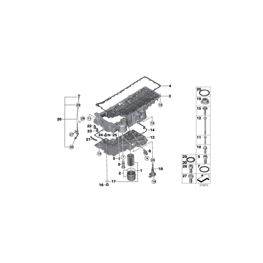 Genuine BMW 11138623613 G12 G12 Gasket, Oil Pan (Inc. M760iX & M760LiX) | ML Performance UK Car Parts