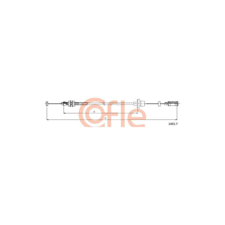 Cofle 92.1403.7 Throttle Cable