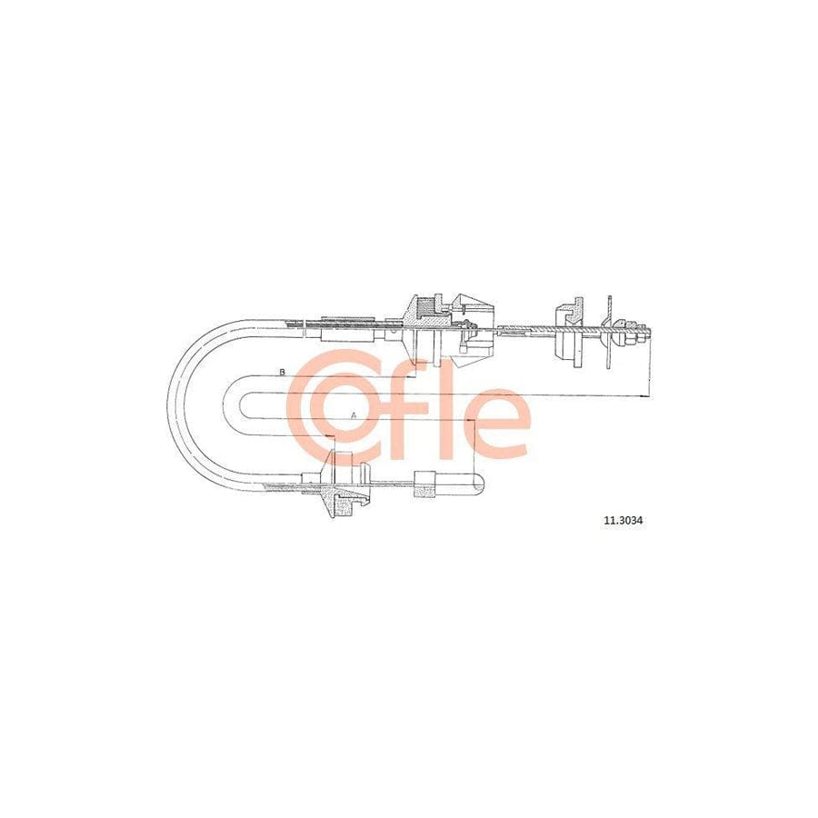 Cofle 11.3034 Clutch Cable