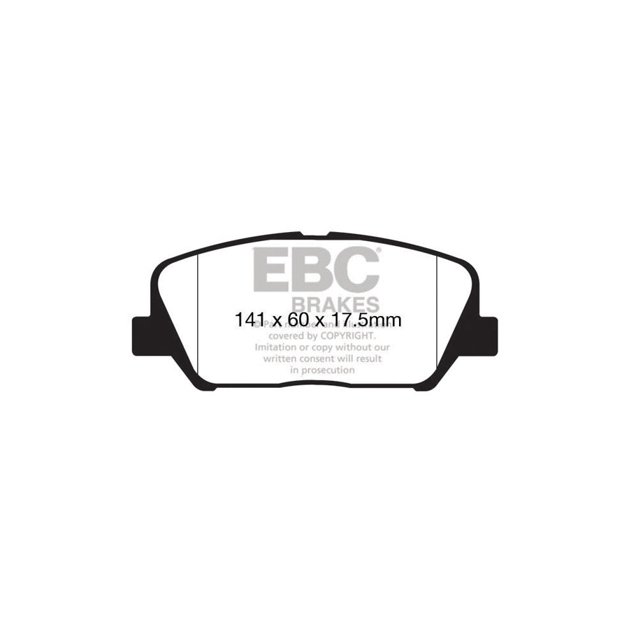 EBC DP22172 Hyundai Kia Greenstuff Front Brake Pads 2 | ML Performance UK Car Parts