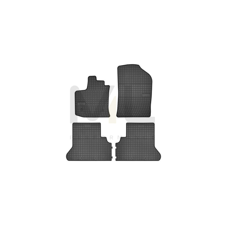 FROGUM Tailored 542612 Floor mat set for DACIA DOKKER Elastomer, Front and Rear, Quantity: 4, Black | ML Performance Car Parts