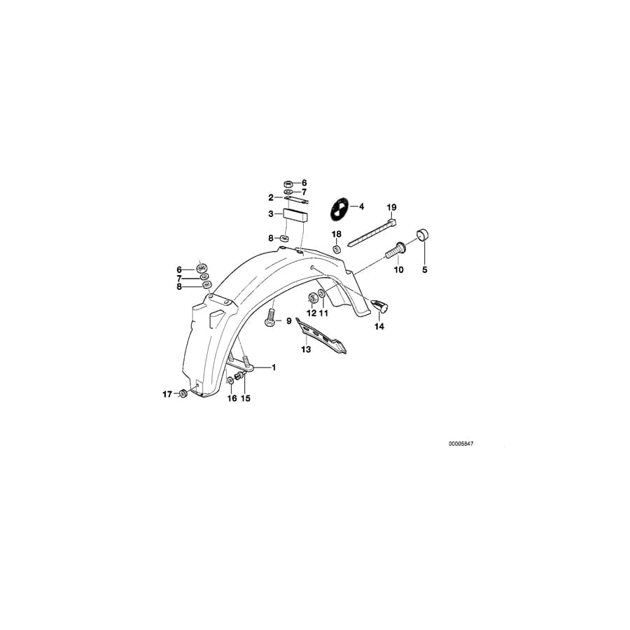 Genuine BMW 46622331614 Upper Spacer (Inc. R 80 GS) 1 | ML Performance UK Car Parts