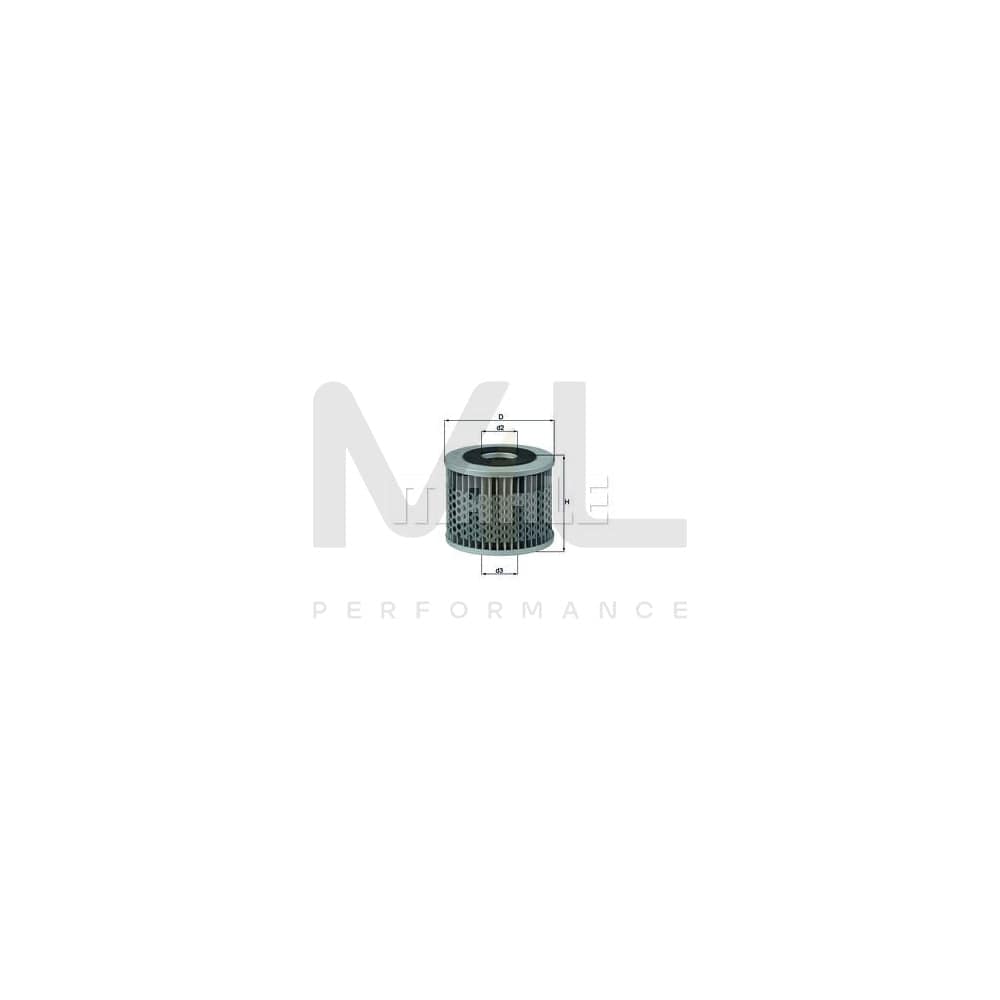 MAHLE ORIGINAL OX 7 Oil Filter Filter Insert | ML Performance Car Parts