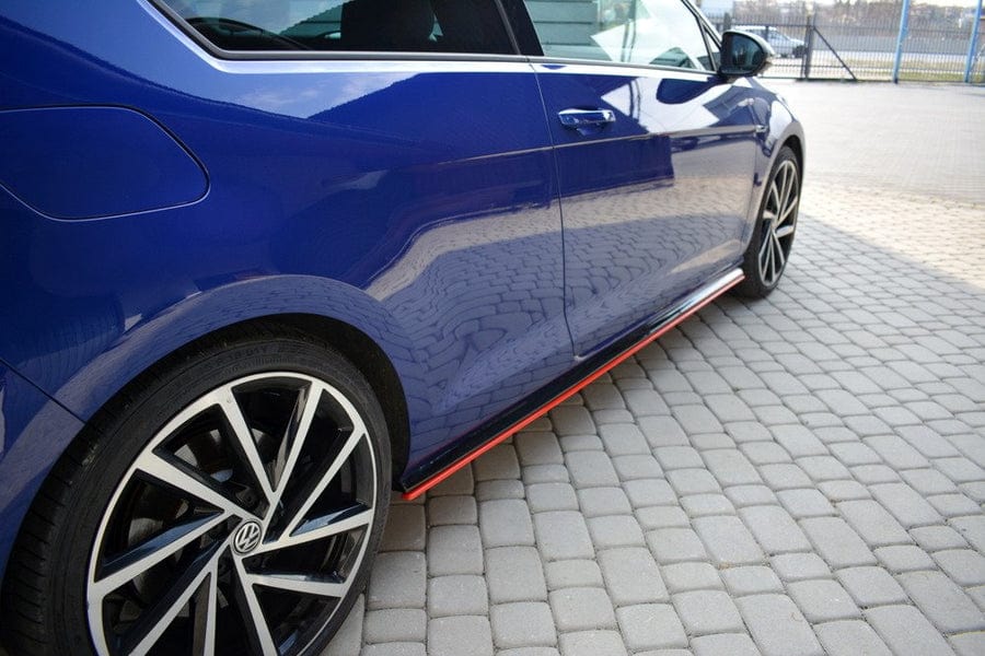 Maxton Design Volkswagen Golf R / R-Line MK7.5 Side Skirts Diffusers V.2