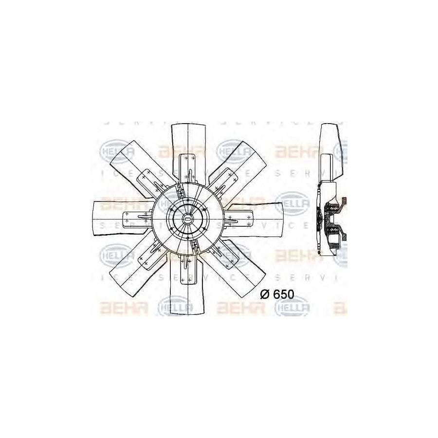 Hella 8MV 376 728-101 Fan, Radiator