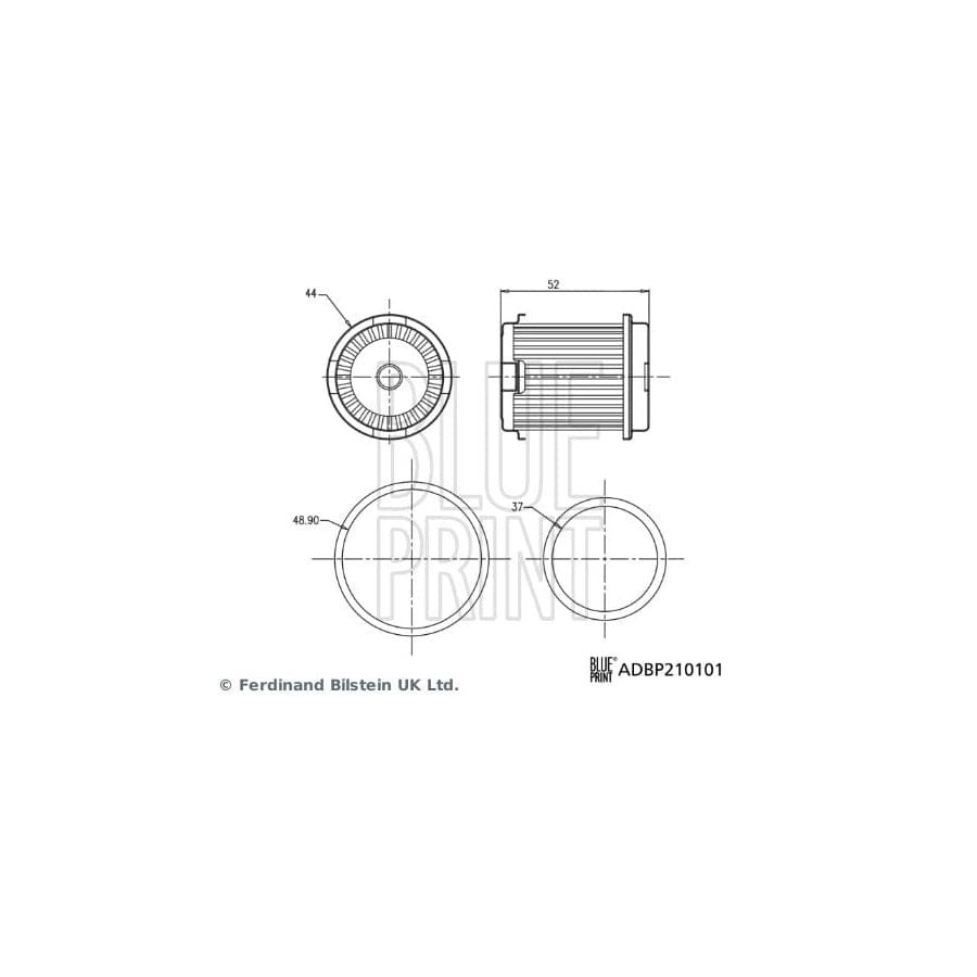 Blue Print ADBP210101 Hydraulic Filter, Automatic Transmission | ML Performance UK Car Parts