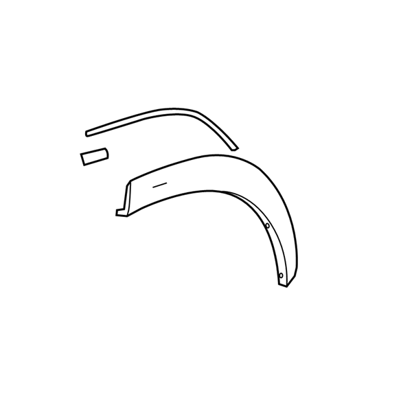 Genuine Lexus 75605-78010 NX Phase 1 O/S Rear Arch Moulding