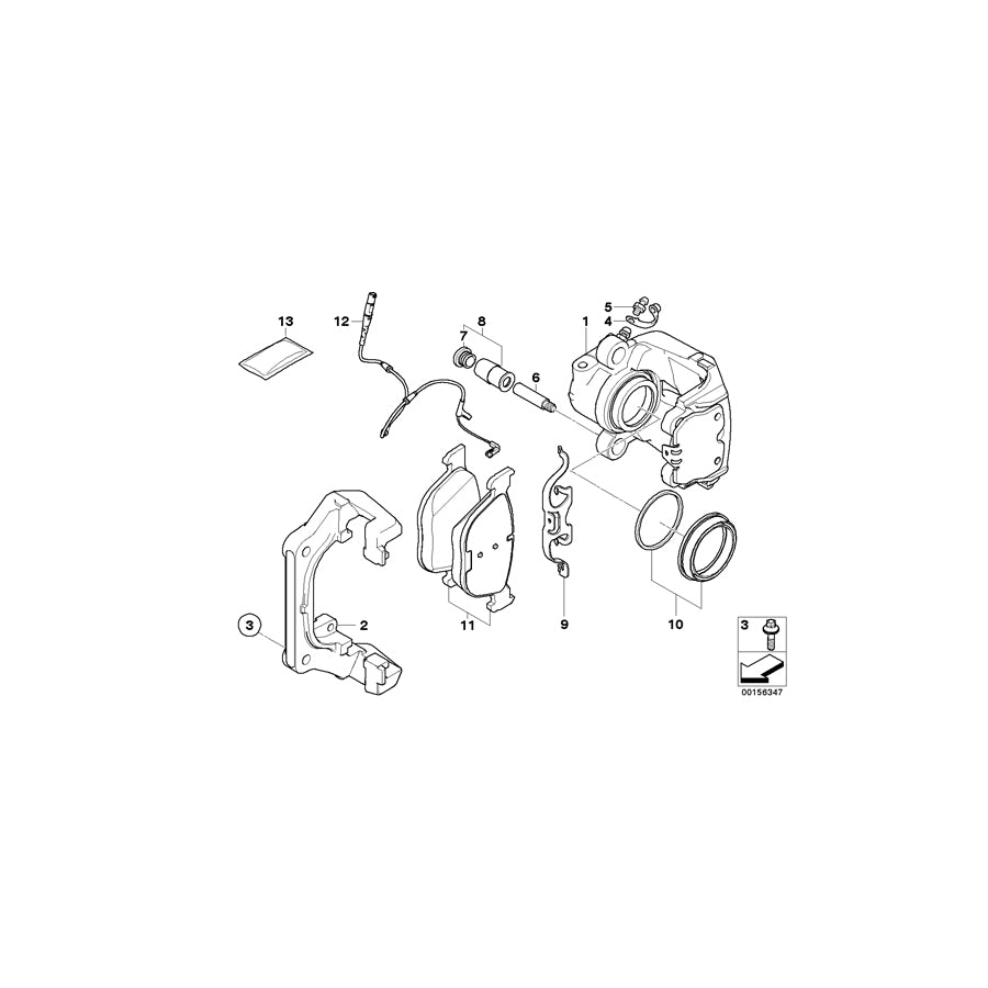 Genuine BMW 34116776786 E70 F16 E71 Caliper Housing Right (Inc. X6 50iX 4.4, X6 35iX & X5 4.8i) | ML Performance UK