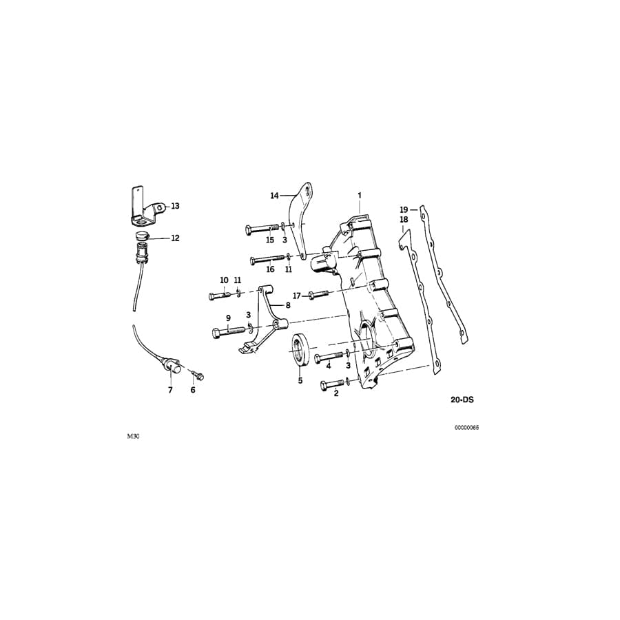 Genuine BMW 11141266134 E23 E28 E12 Supporting Arm (Inc. 635CSi, 728 & 525i) | ML Performance UK Car Parts